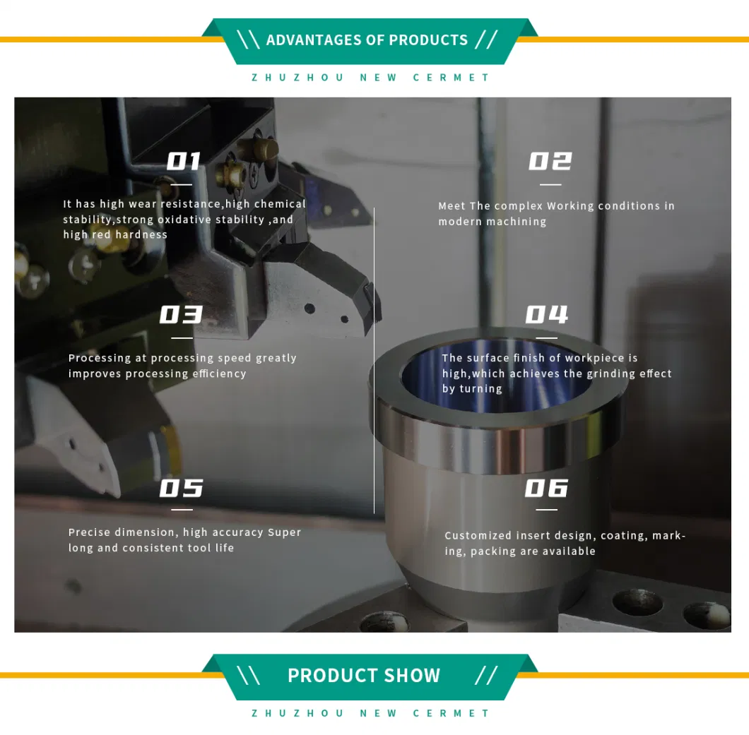 Dcmt070204 Cutting Tool Semi-Finishing/Finishing Process